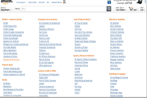 Categories-of-Amazon